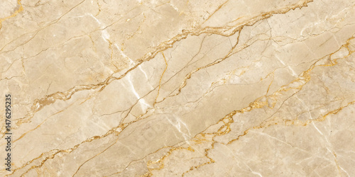 Creamy marble pattern enriched with golden-brown veins and subtle shadowing, creating depth and an opulent yet grounded visual tone