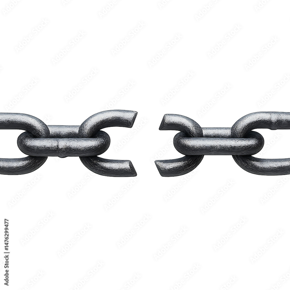 Obraz premium Broken Chain Link