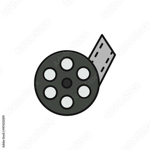 Film Reel Icon for Cinematic Nostalgia.
