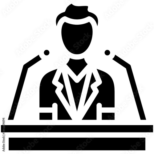 Spokesperson Male Icon