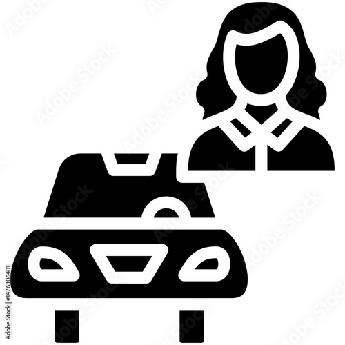 Car Saleswoman Icon