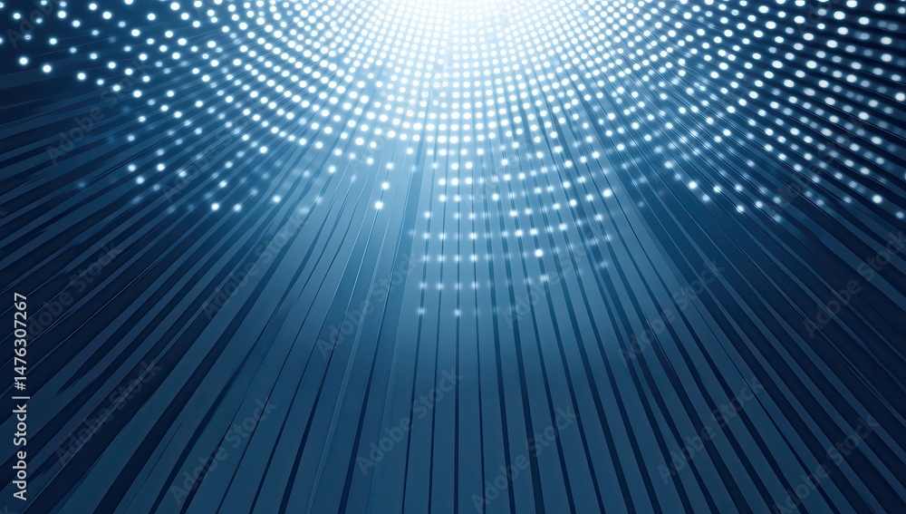 Fototapeta premium Abstract light beams converge, creating a radiant, circular glow