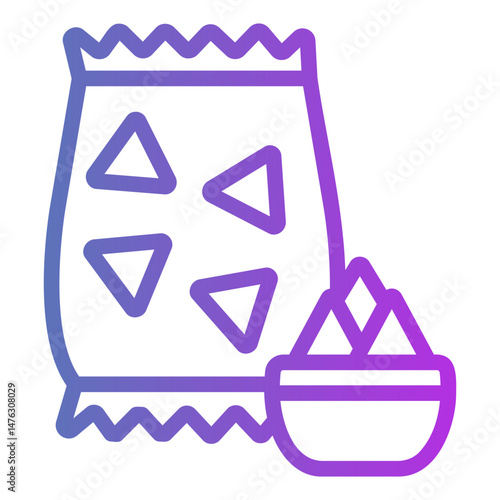 snack Gradient icon