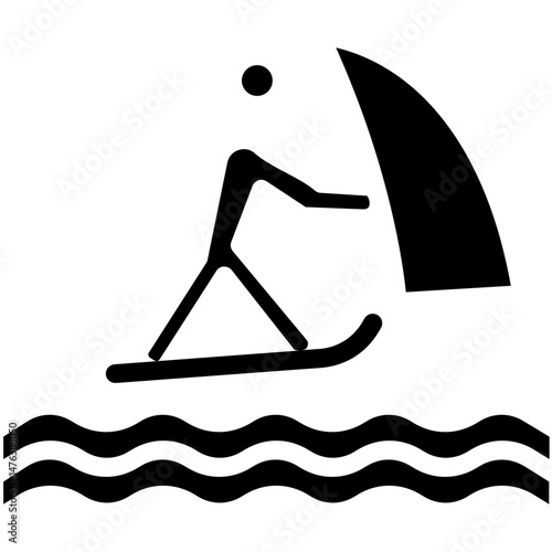 Wind Surfing Icon
