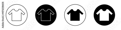 Shirt flat illustration of vector icon on white background.