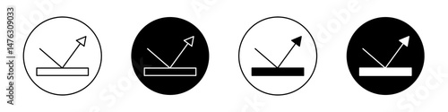 Reflect flat illustration of vector icon on white background.