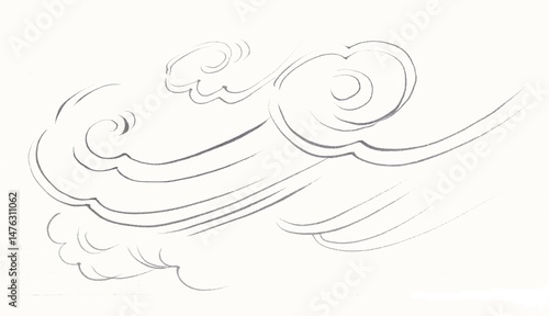 水墨の雲２
