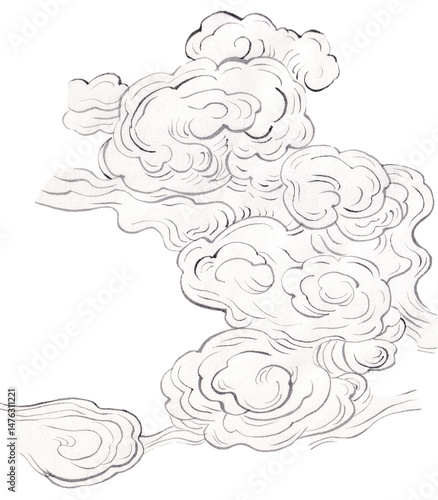水墨の雲