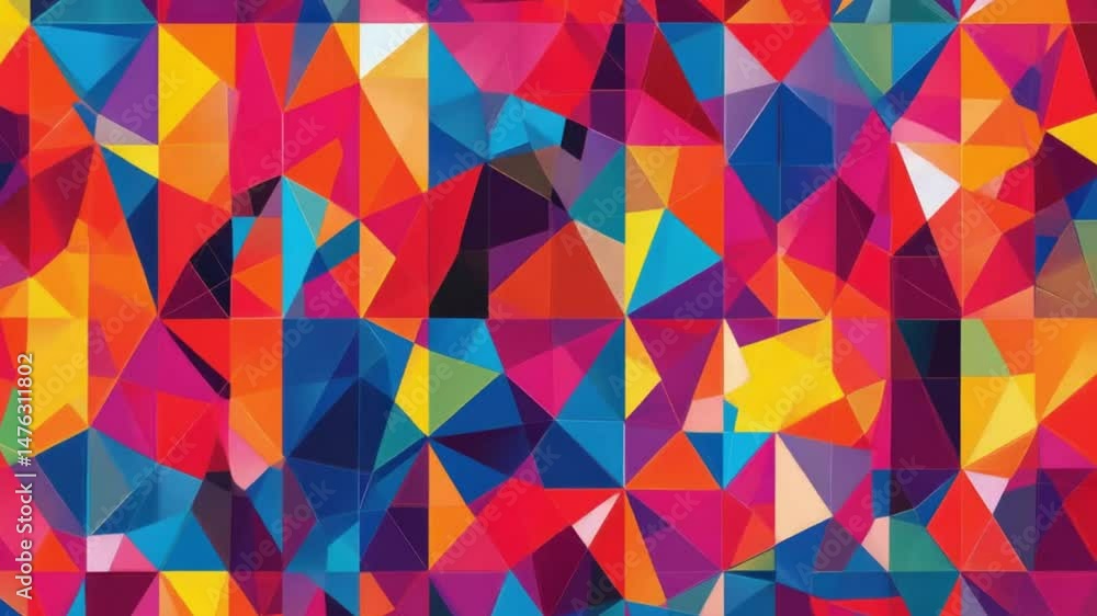 Vibrant Geometric Abstract Vibrant Geometric Abstract