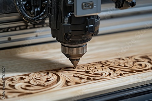 laser engraving machine for wood branding isolate on white background