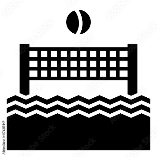 Water volley ball icon