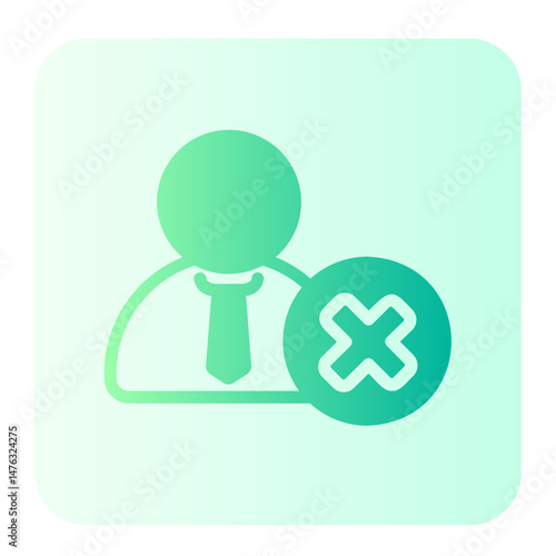 cancel gradient icon