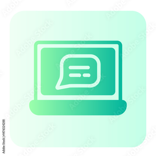 chat gradient icon