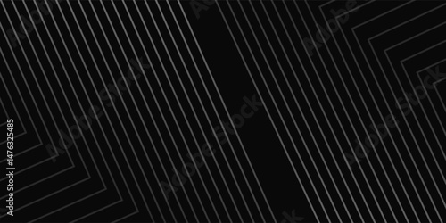 Black abstract background design. Premium stripe texture for banner  business backdrop. Dark horizontal vector template modern natural simple good