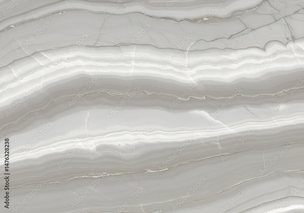 Obraz premium Pearl Grey Marble Tiles with Muted Shine and Soft Vein Blend