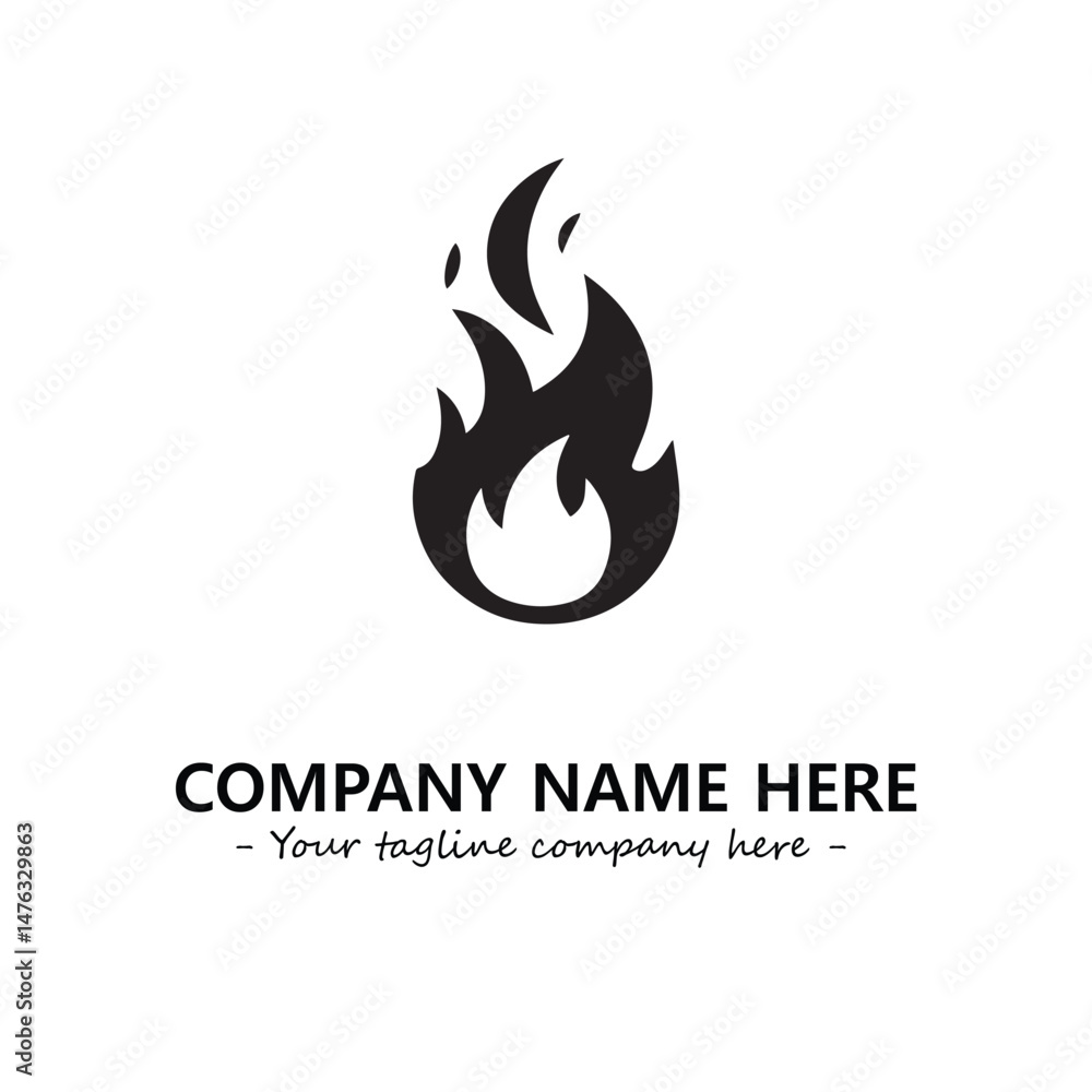 Fire Logo Company Design Illustration Vector Graphic Image Fire Logo Company Design Illustration Vector Graphic Image