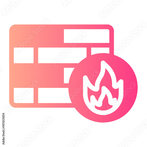 firewall gradient icon