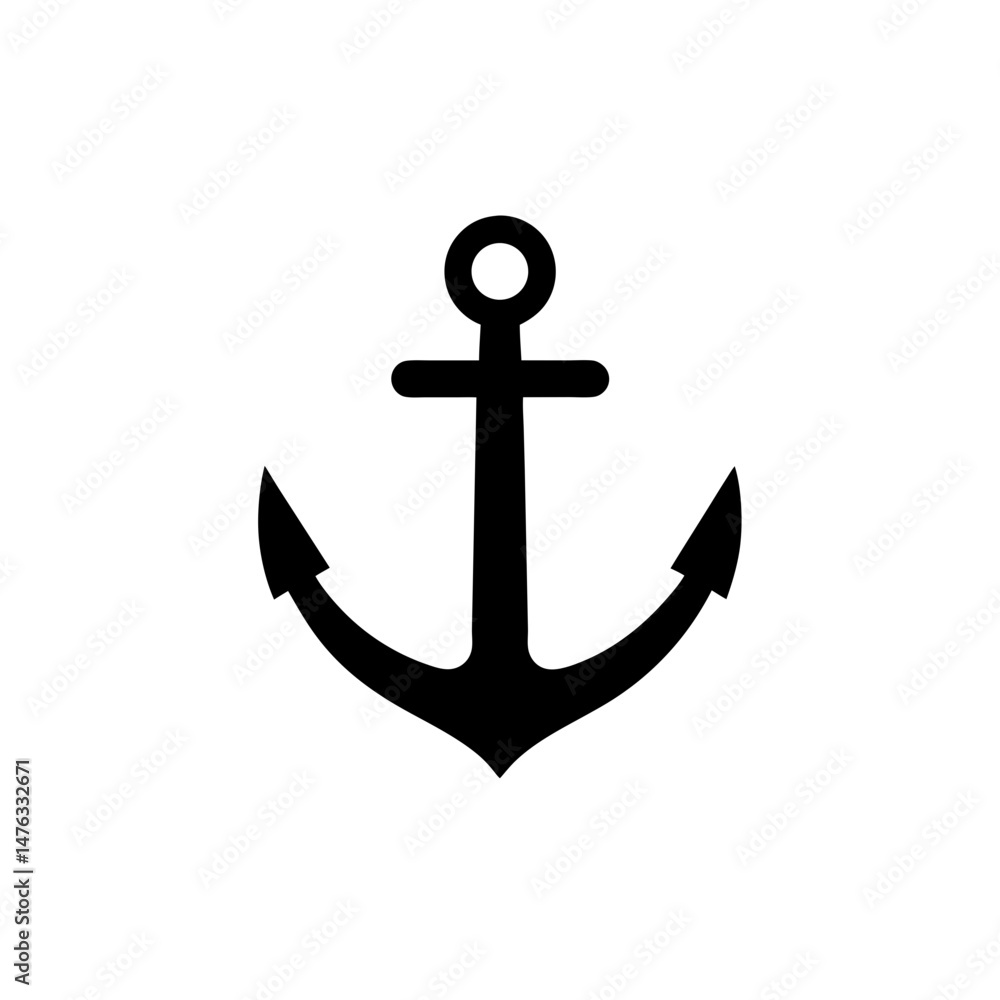 anchor marine icon vector illustration anchor marine icon vector illustration
