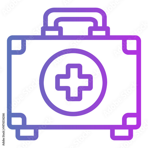 first aid kit Gradient icon