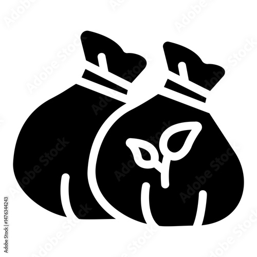 garbage bag Solid icon
