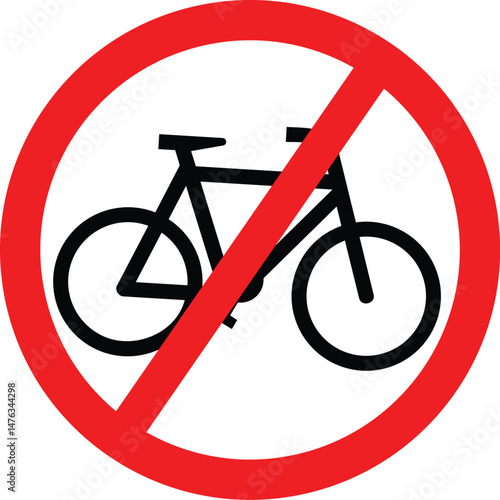 No Bicycle Allowed sing design