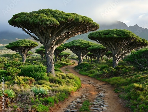 The home of the world's most unique trees the dragon's mighty forest on Boerboel Island in South Africa