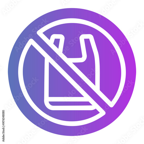 no plastic Gradient icon