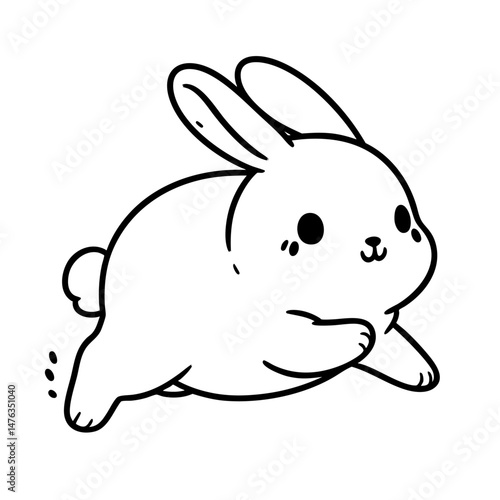 Adorable Cartoon Bunny Illustration