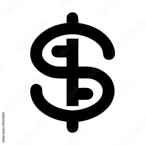  Dollar Sign Icon for Financial Representation