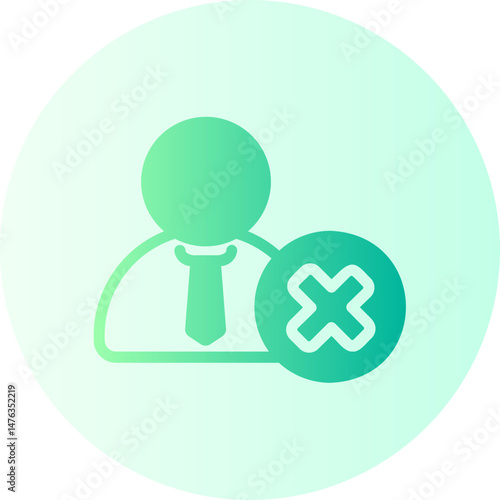 cancel gradient icon