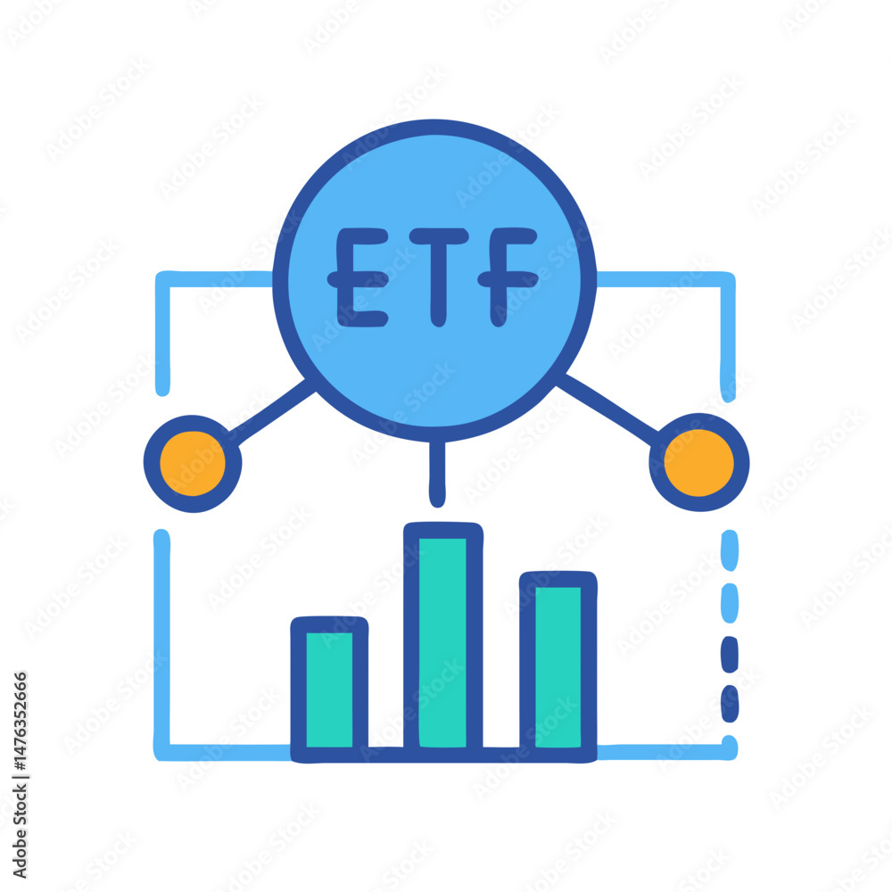 Dynamic ETF Icon for Exchange-Traded Fund Investments Dynamic ETF Icon for Exchange-Traded Fund Investments