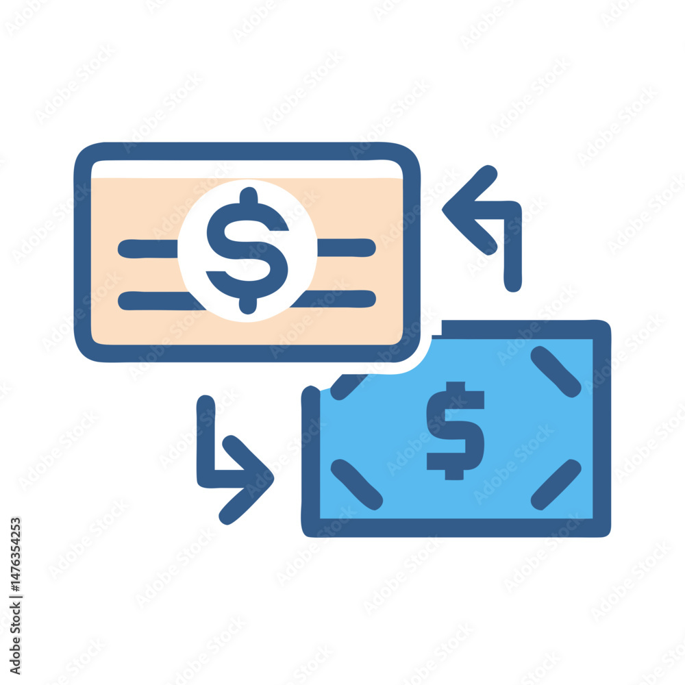 Financial Transaction Icon for Payments Financial Transaction Icon for Payments