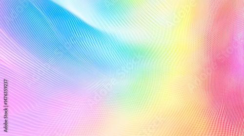 Rainbow gradient mesh background with soft transitions colorful and trendy for creative marketing visuals overlay cut out on isolated transparent removed background
