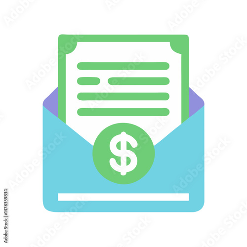  Financial Icon for Salary Slip Statements