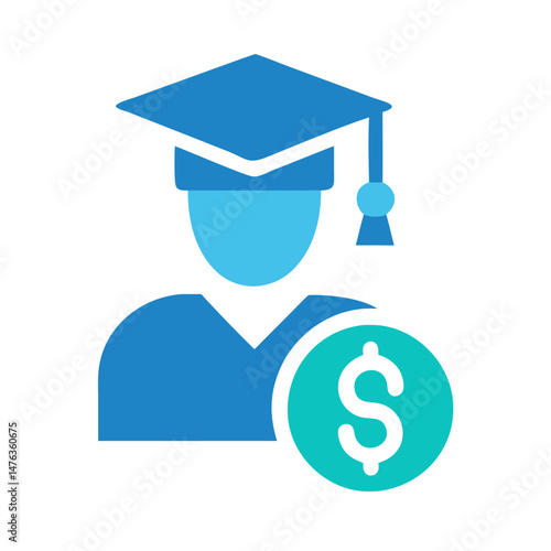  Student Loan Financial Icon Design
