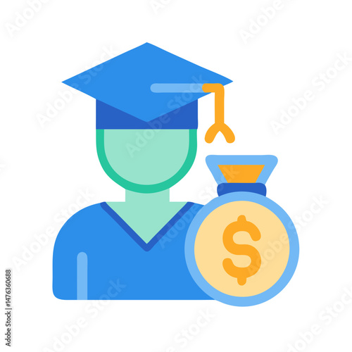  Financial Icon for Student Loan Management