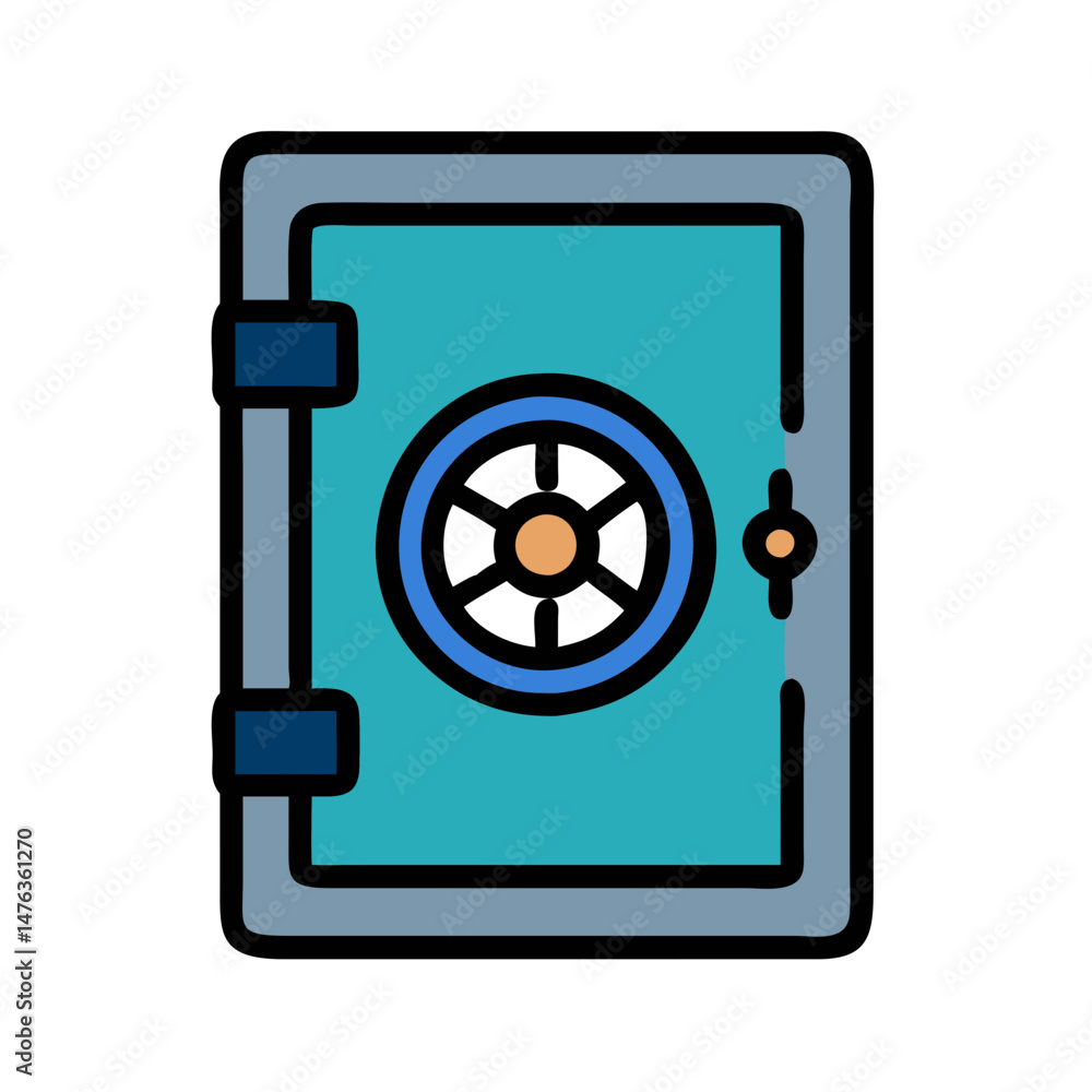 Icon for Financial Vault Door Protection Icon for Financial Vault Door Protection