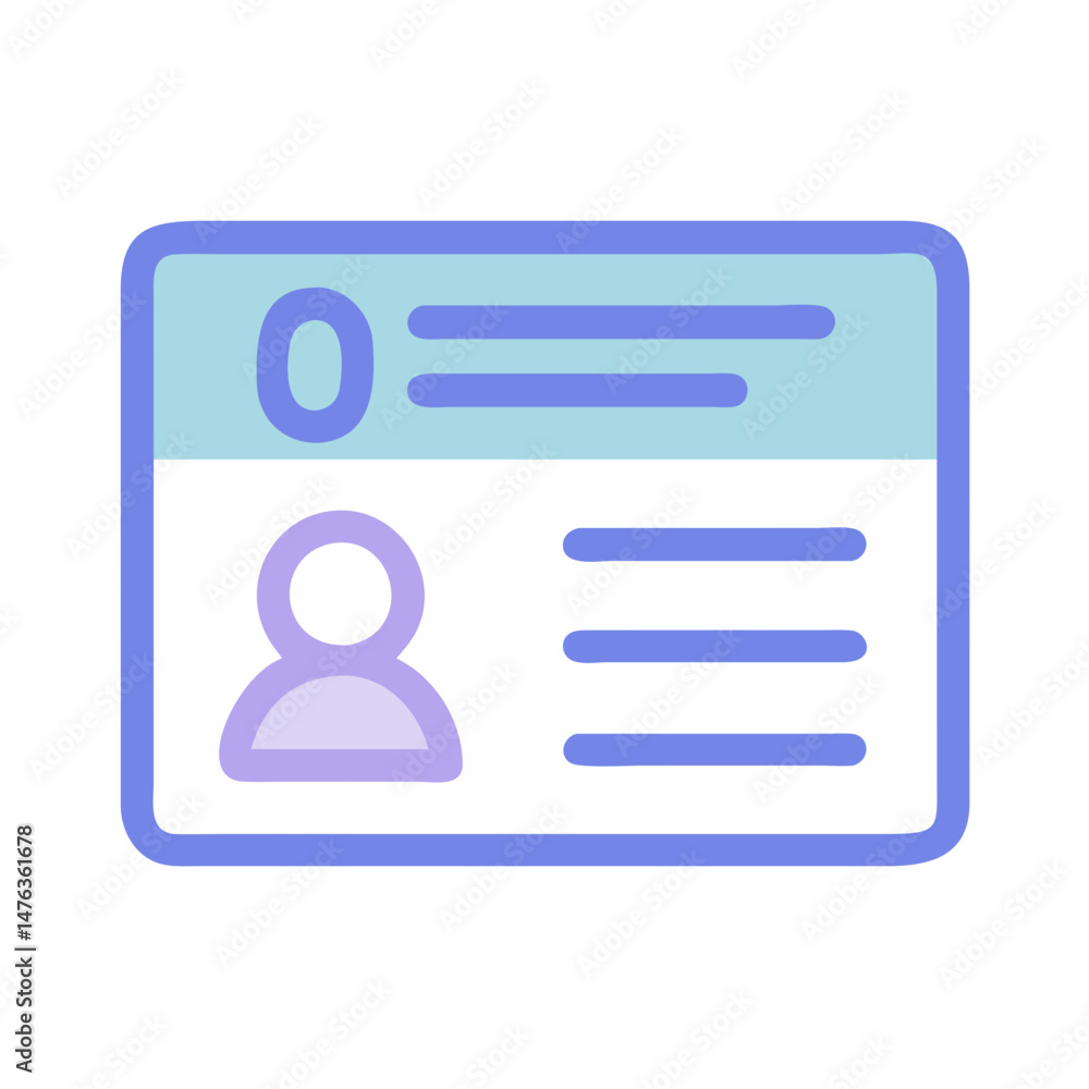 Stylish Account Number Icon for Banking Stylish Account Number Icon for Banking