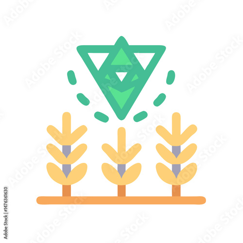  Yield Farming Financial Icon Design