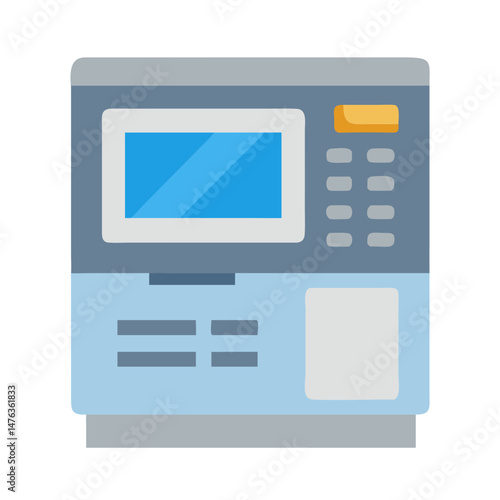 Stylish ATM Machine Vector for Banking