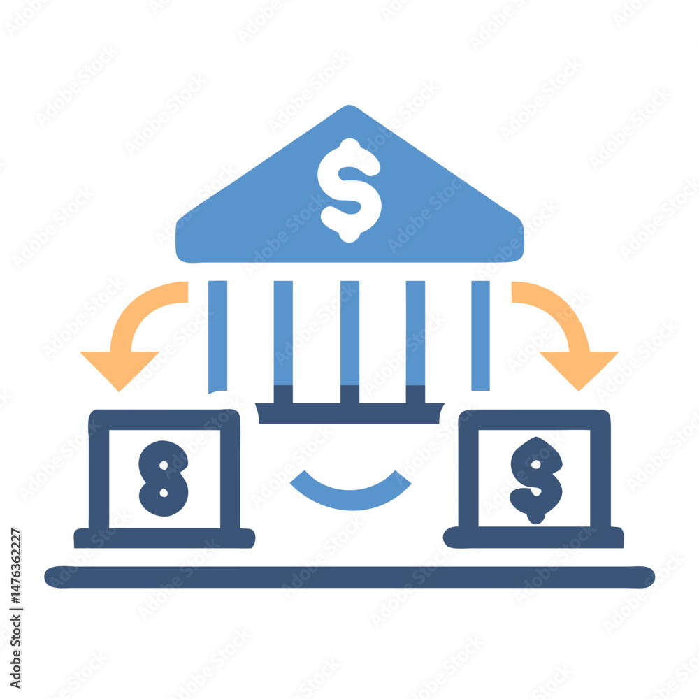 Unique Bank Merger Graphic for Finance Unique Bank Merger Graphic for Finance