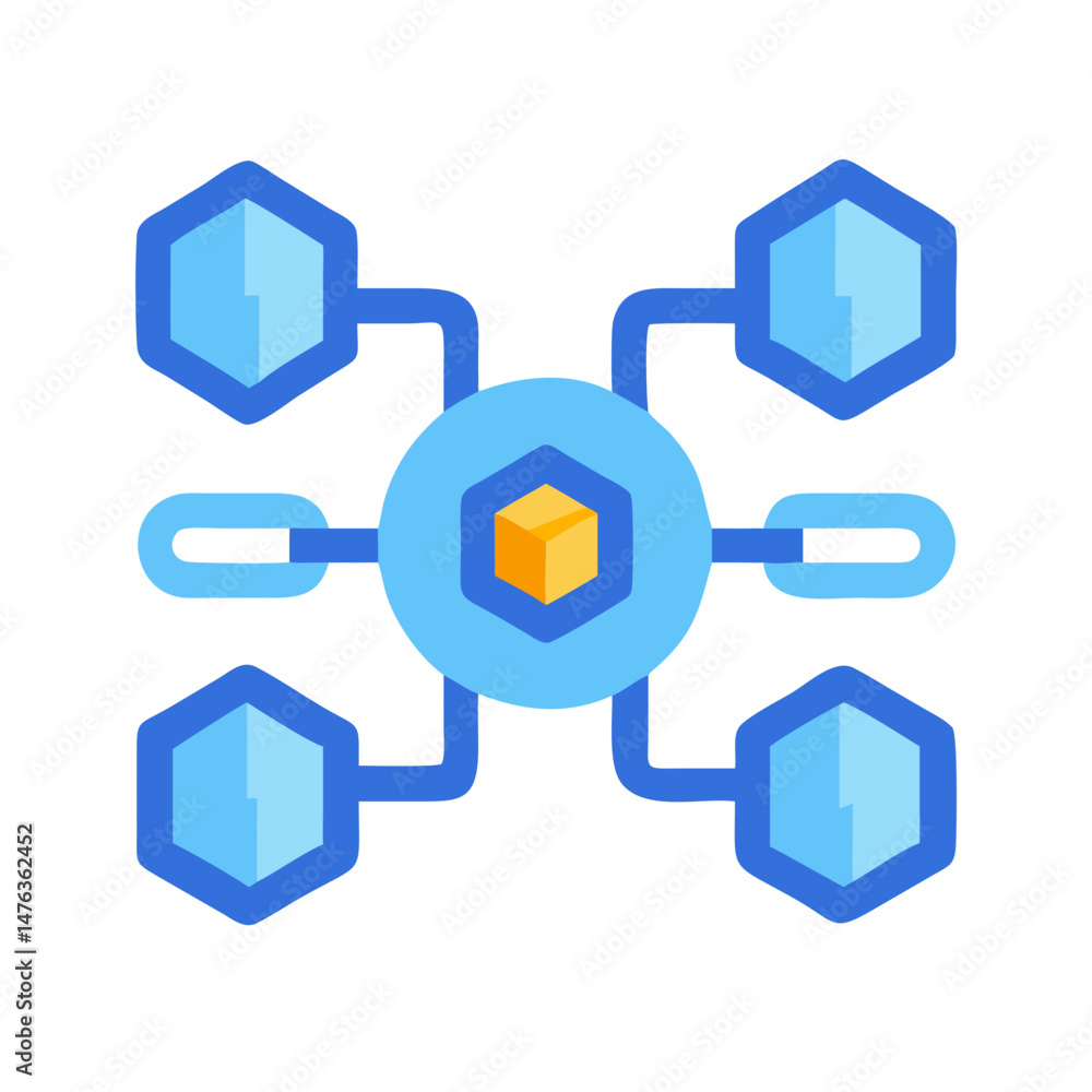  Unique Blockchain Graphic for Digital Finance