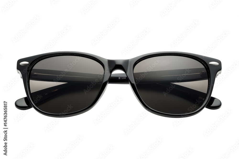 Black framed sunglasses up Black framed sunglasses up
