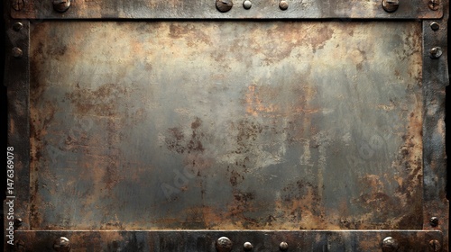 Rustic metal surface background with oxidized patina antique industrial texture for vintage projects overlay cut out on isolated transparent removed background