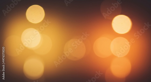 Bokeh Lights Abstract Background Warm Colors