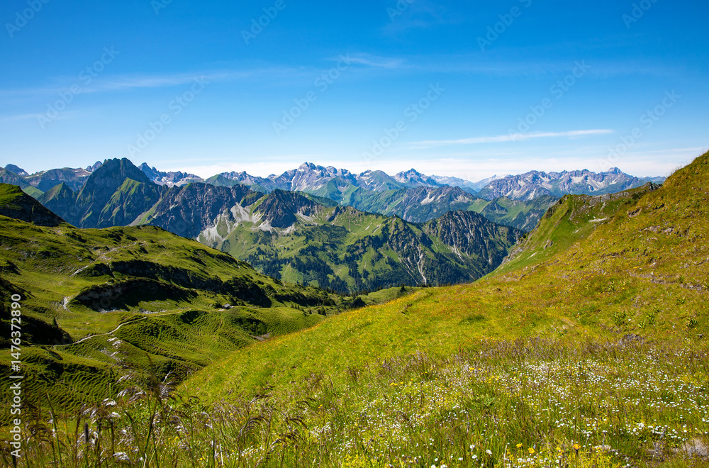 Fototapeta premium Allgau Alps, Oberstdorf, Bavaria, Germany, Europe.