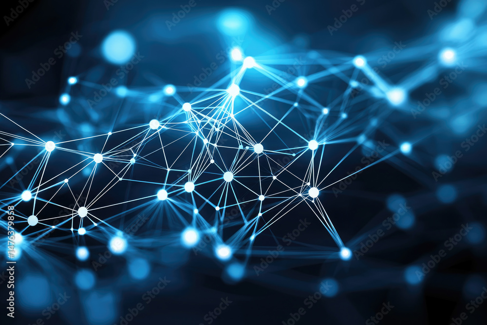Obraz premium Exploring network connections digital data visualization technology infographic abstract close-up connectivity trends