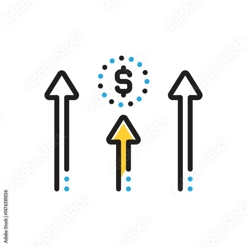 Multi color icon for advantage