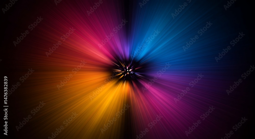 Fototapeta premium Colorful Light Burst