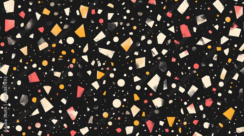 Naklejka premium Abstract pattern design of geometric shapes in various colors.